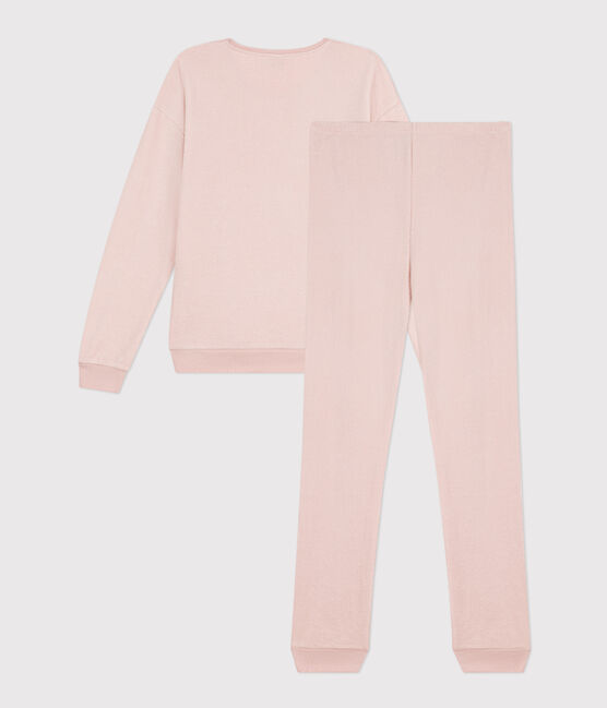 Pigiama donna in spugna bouclette rosa SALINE