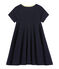 Abito bambina in jersey leggero blu Abysse