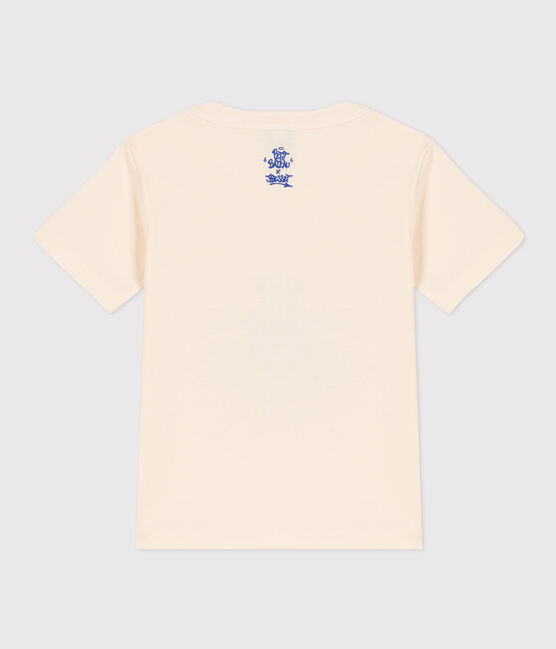 T-shirt  maniche corte in cotone bambino bianco AVALANCHE/ MULTICO