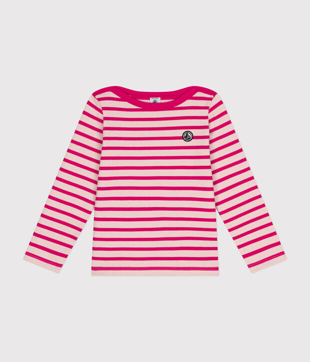 Marini&egrave;re bambino in cotone spesso rosa/rosa