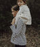 T-shirt marinière donna Petit Bateau x Deyrolle bianco MARSHMALLOW/blu SMOKING