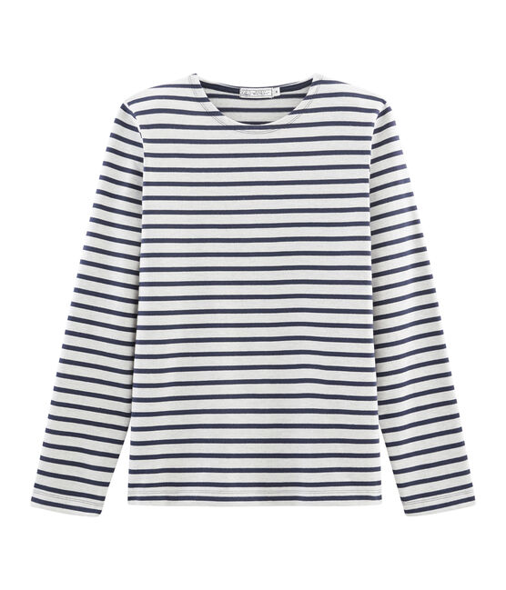 Marinière iconica uomo beige COQUILLE/blu SMOKING