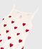 Abito a cuori con spalline in cotone Donna bianco MARSHMALLOW/rosso TERKUIT
