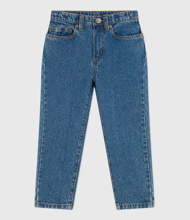 Pantaloni in denim bambina blu