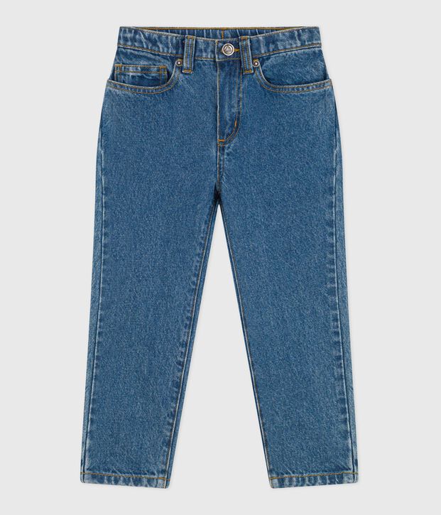 Pantaloni in denim bambina blu