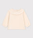 Blusa a maniche lunghe in garza di cotone per neonati