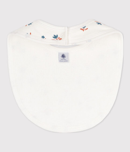 Bavaglino di cotone con stampa per neonati bianco MARSHMALLOW/bianco MULTICO