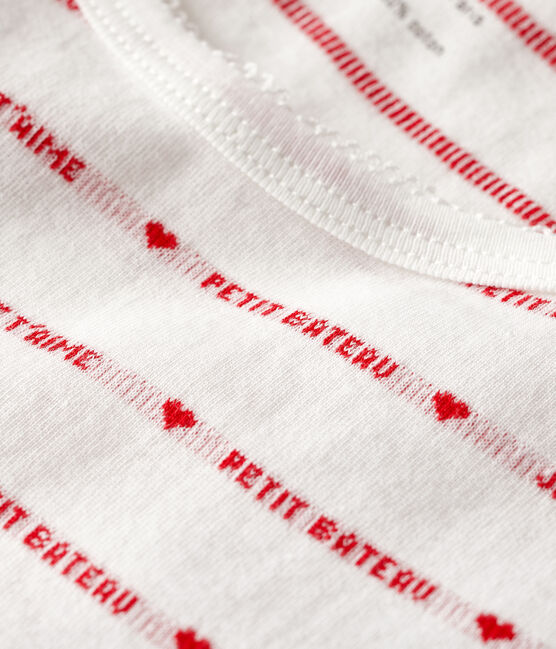Abito con spalline Donna bianco MARSHMALLOW/rosso TERKUIT