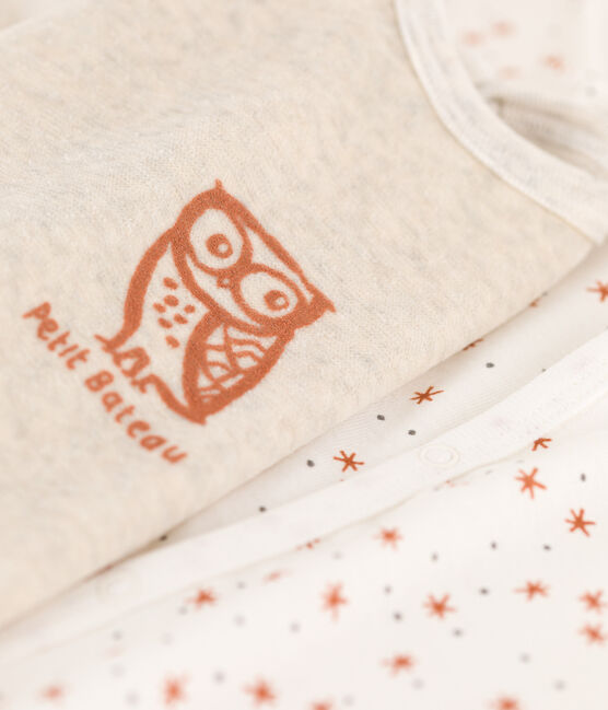Confezione da 2 tutine pigiama stella di cotone per neonati variante 1