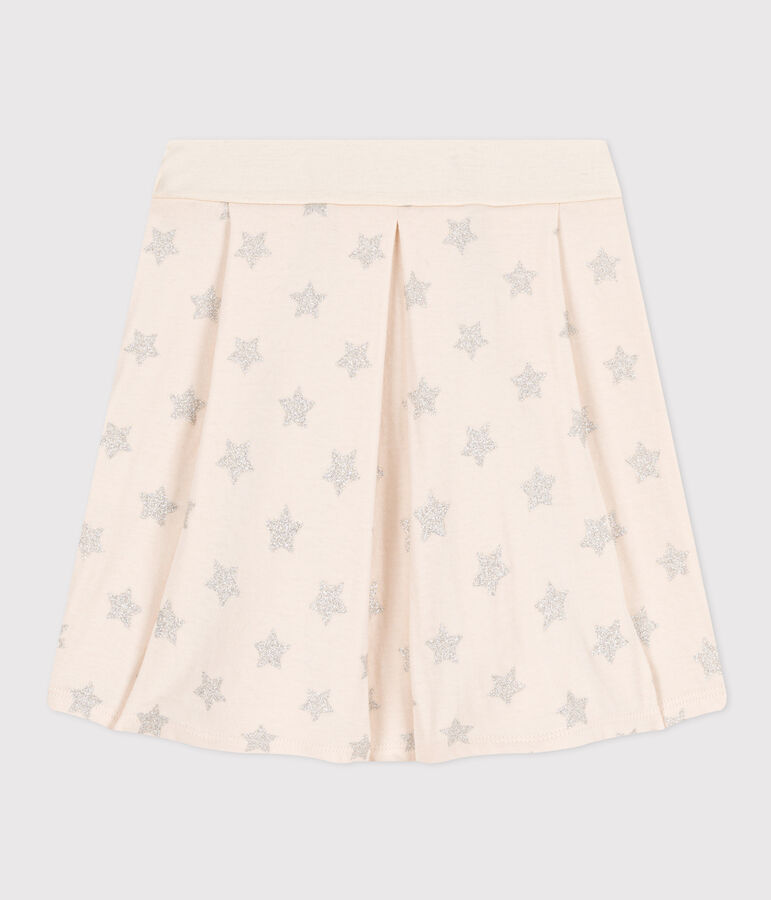 Gonna in tubique stampato bambina beige AVALANCHE/ ARGENT