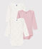 Set di body a maniche lunghe in cotone con stampa a fiori neonato variante 1