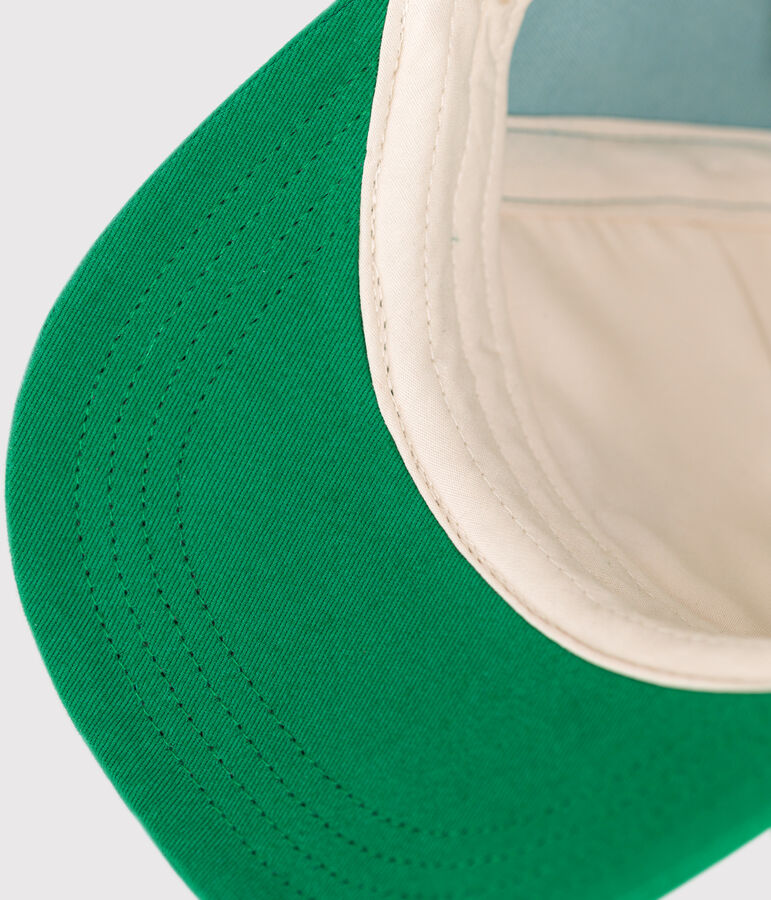 Berretto in cotone neonato verde/multicolore