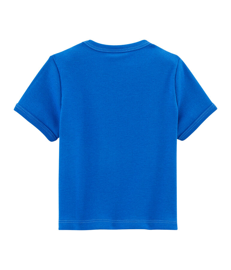 T-shirt a tinta unita beb&egrave; maschio blu DELFT