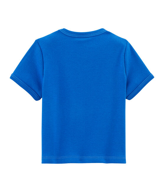 T-shirt a tinta unita bebè maschio blu DELFT