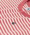 T-shirt a righe in cotone bambino rosa PAPI/beige AVALANCHE