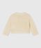 Cardigan per bebé femmina bianco MARSHMALLOW/giallo DORE