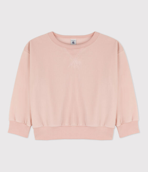 Felpa in cotone bambino unisex rosa