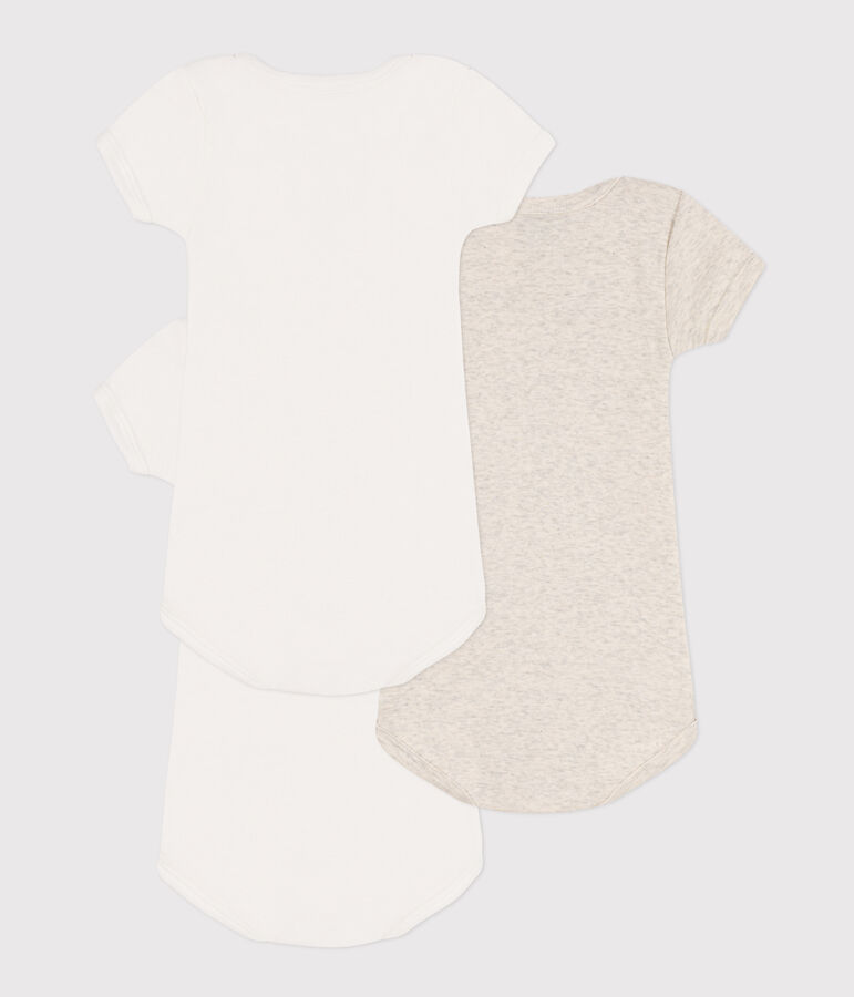 Confezione da 3 body manica corta in cotone motivo globetrotter multicolore