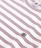 T-shirt a maniche corte in cotone a righe donna bianco/rosso