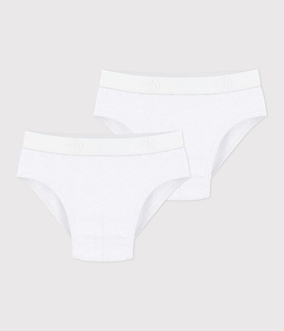 Set di 2 slip in cotone tinta unita bambino variante 1