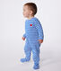 Pigiama in tubique a righe con apertura sulla schiena neonato