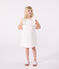 Abito a maniche corte in cotone bambina bianco MARSHMALLOW/grigio ARGENT