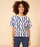 T-shirt LE BOXY fantasia in cotone Donna bianco AVALANCHE/ MULTICO