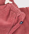 Pantaloni in velluto neonato rosa ROSEWOOD