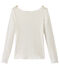 T-shirt donna in lino bianco LAIT