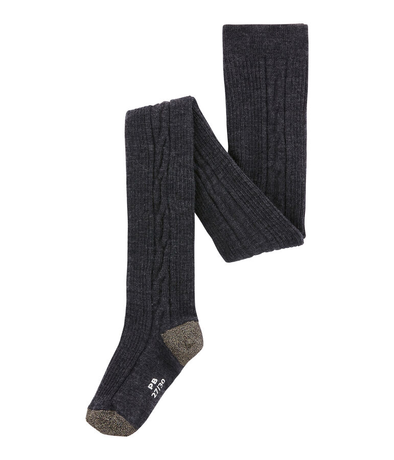 Collants in jersey per bambina grigio