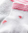 Lotto di 2 paia di calze bebé unisex bianco LOT
