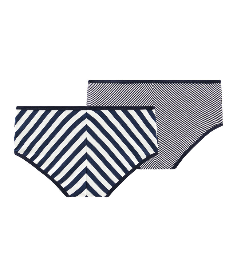 Lotto di 2 slip vita alta donna multicolore