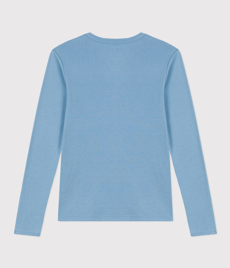 T-shirt L'ICONIQUE girocollo in cotone Donna blu