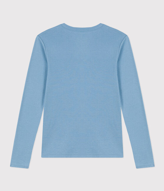 T-shirt L'ICONIQUE girocollo in cotone Donna blu AZUL