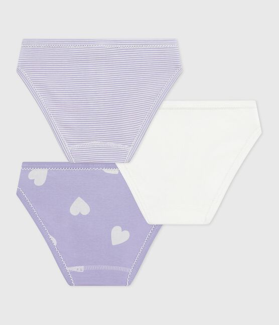 Set di slip in cotone con cuori stampati bambina variante 1