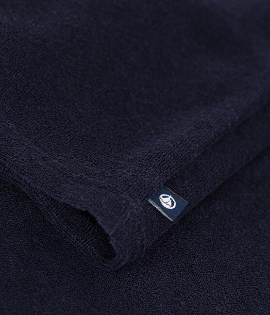Canotta bambina in spugna bouclette blu SMOKING