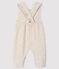 Salopette lunga bebè femmina beige MONTELIMAR CHINE