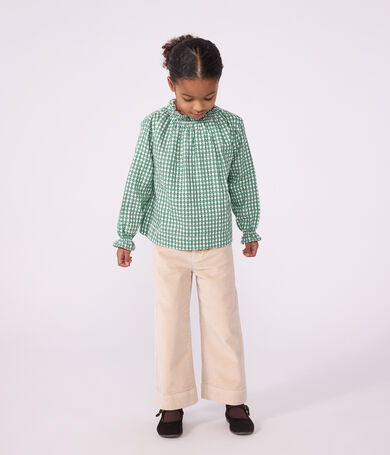 Pantaloni a gamba ampia in velluto bambino