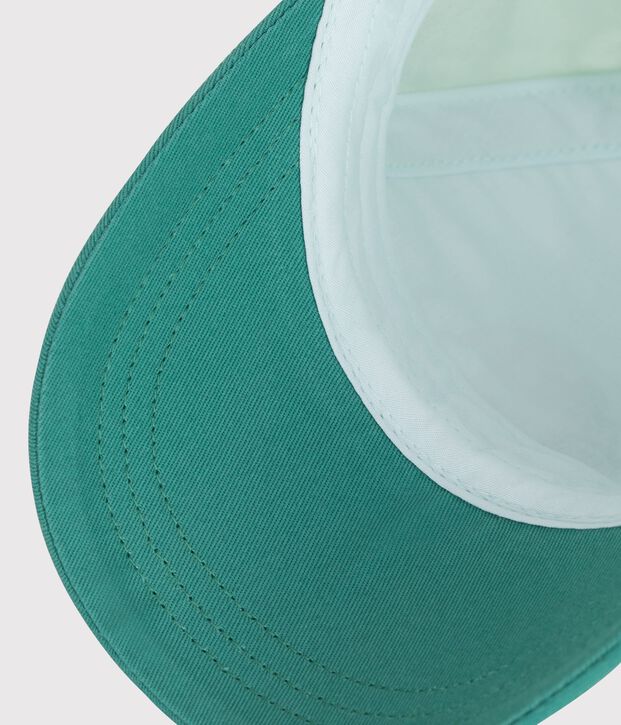 Berretto in cotone neonato blu/multicolore