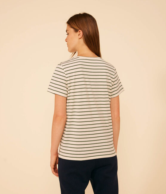T-shirt LE DROIT girocollo in cotone Donna AVALANCHE/ CROCO