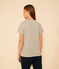 T-shirt LE DROIT girocollo in cotone Donna AVALANCHE/ CROCO