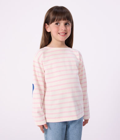 Marini&egrave;re in cotone a righe bambino