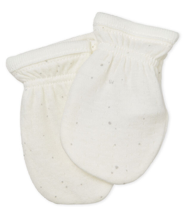 Muffole anti unghiate beb&egrave; unisex bianco/multicolore