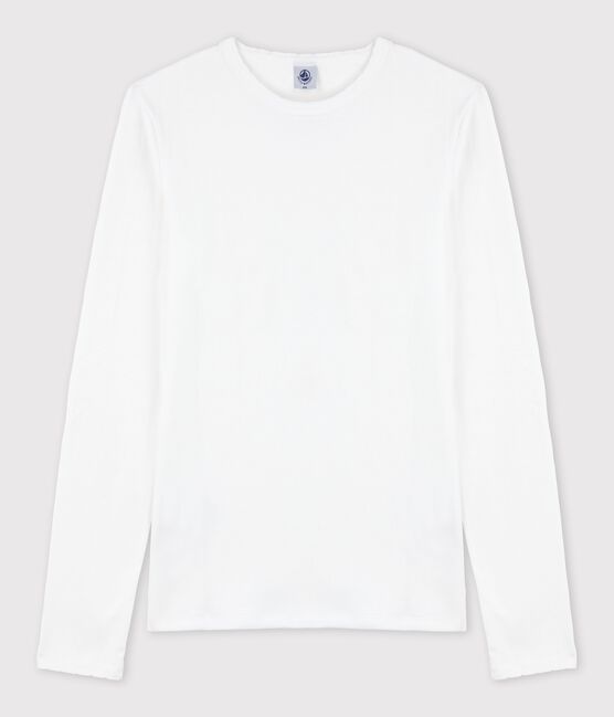T-shirt iconica punto cocotte in cotone donna bianco ECUME