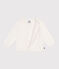Cardigan in cotone a punto fantasia neonata bianco MARSHMALLOW
