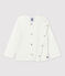 Cardigan per bebè in cotone bianco MARSHMALLOW