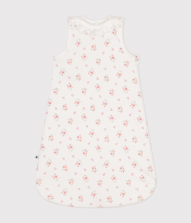 Sacco nanna in cotone neonato TOG 1,5 bianco/multicolore