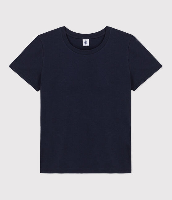 T-shirt LE DROIT girocollo in cotone Donna blu SMOKING