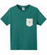 T-shirt bambino con tasca sul petto