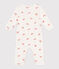 Pigiama senza piedini in cotone con granchi neonato bianco MARSHMALLOW/bianco MULTICO